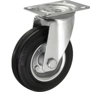 Колесо поворотное Стелла-техник грузоподъемность 130кг, резина, усиленное, металл, 4101-125