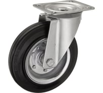 Колесо поворотное Стелла-техник грузоподъемность 230кг, резина, усиленное, металл, 4101-200