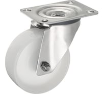 Колесо поворотное Стелла-техник диаметр 100мм, грузоподъемность 220кг, полиамид, кронштейн из нержавеющей стали, 5901-100