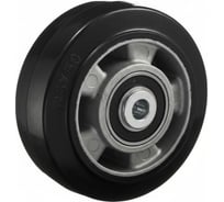 Колесо под ось Стелла-техник диаметр 125мм, грузоподъемность 230кг, эластичная резина, алюминий, шариковый подшипник в комплекте, 7200-125