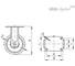 Колесо Elesa+Ganter RE.F4-250-PSL-WEH 451470 2