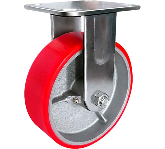 Большегрузная полиуретановая неповоротная колесная опора Kolesa-opori FCp 46 100 (VILS) FCp46