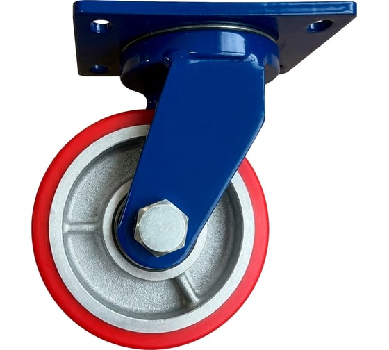 Сверхбольшегрузная поворотная колёсная опора Kolesa-opori VILS SCp 63 MAX полиуретан г/п 1000 кг д. 150 SCp63MAX