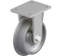 Колеса одноребордные "КубаньЛитМаш" из чугуна на фиксированном кронштейне серии FSP-GRW 201C-T