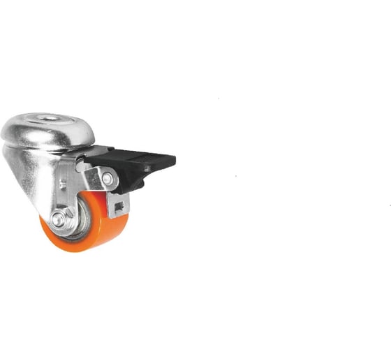 Колесная опора аппаратная под болт с тормозом усиленная Inford E11 VIBE 035 HB2