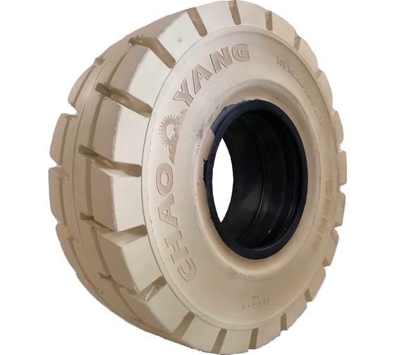Шина цельнолитая CHAOYANG 21х8-9/6.00 (SR60) с буртом немаркая 21x8-9(SR60)NM+FF