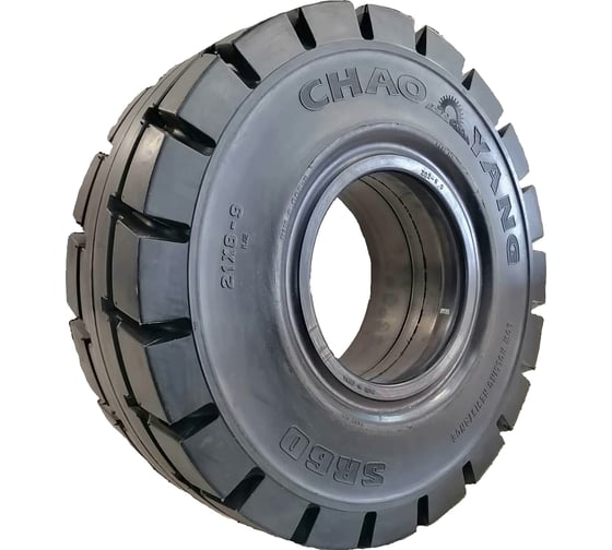 Шина цельнолитая с буртом CHAOYANG 21х8-9/6.00 (SR60) 21x8-9(SR60)FF 1