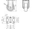 Колесо Elesa+Ganter RE.F2-100-PSL-H 452461 2