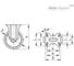 Колесо со стальным кронштейном Elesa+Ganter RE.FF-125-PBL-N 451161 3