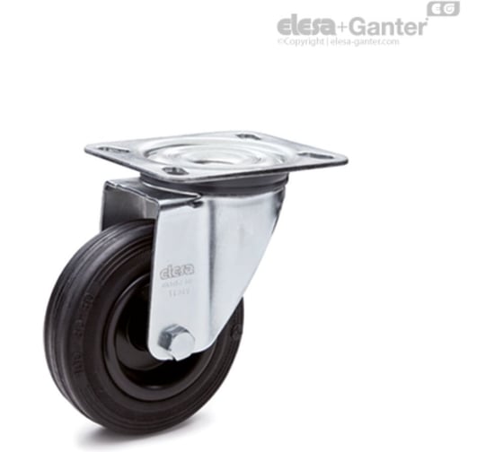 Колесо со стальным кронштейном Elesa+Ganter RE.E2-080-SBL-N 449551