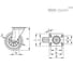 Колесо со стальным кронштейном Elesa+Ganter RE.E2-080-SBL-N 449551 2