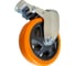 Колесная опора поворотная с тормозом под болт М12 C21 YPBJ 125HB3 Inford 00-80265041 5