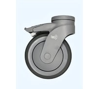Колесо аппаратное поворотное с тормозом Rmeist IUL 125 PJP2 O13 b9 125 мм. Крепление под болт М12 мм, 1 шт. RM00034259ВИ