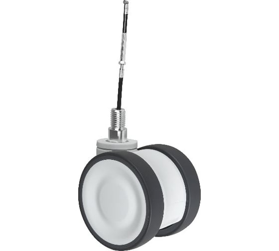 Колесная опора Inford сдвоенная с тросиком D26 TPAM 100TB23