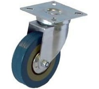 Колесо поворотное на площадке 50 мм, ПВХ Левша У8-8959