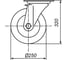 Колесо с поворотной платформой EMES Арт. EJ01VBP250X60 2