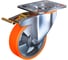 Колесо с поворотной платформой и тормозом EMES Арт. EM01ABP125X375F 1
