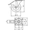 Колесо с поворотной платформой и тормозом EMES Арт. EZ01VKP150X45F 2