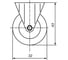 Комплект колесо с фиксированной платформой EMES Арт. (упаковка 2 штуки) EL02MKM32X14.2 2