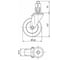 Колесо с квадратной цапфой EMES EM07SPR125X3752025SQUARE 2