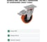 Колесо СаМат Плюс ПВХ 100мм тормоз (1 шт) KRP-5308 2