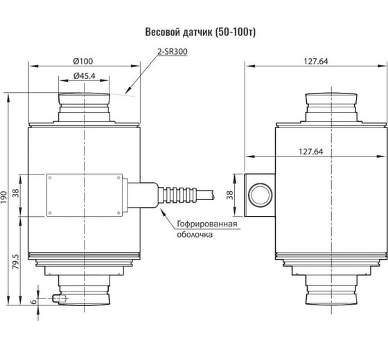 Тензодатчик WBK-50TL CAS LLBWBK506G001KC1