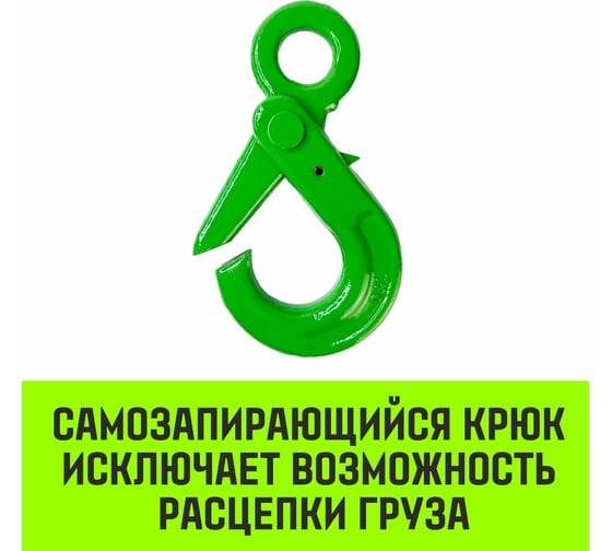 Крюк самозапирающийся с проушиной 20-Т8 кл, 12.5 Т HITCH SZ071269