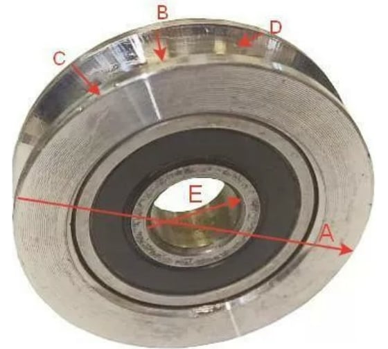 Шкив однорядный для троса