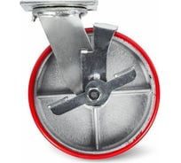 Колесо большегрузное поворотное SCpb 63 (150 мм; PU; тормоз) TOR 1025347