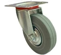 Колесо промышленное поворотное SC80 (200 мм; серая резина) MFK-TORG 6053200
