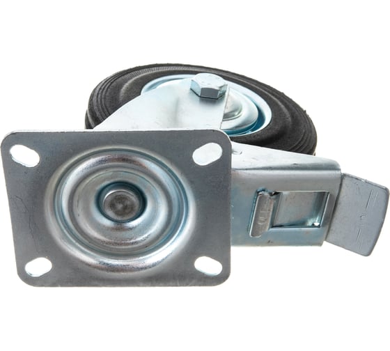 Колесо поворотное резина SCb 55 125 мм с тормозом (N) TOR 1024167
