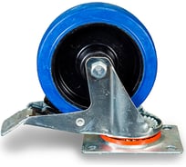 Колесо поворотное резина SRCLb 63 150 мм с тормозом (F) TOR 1024397
