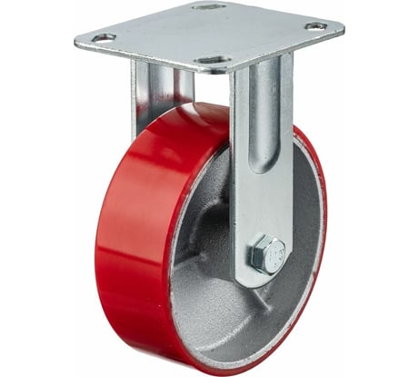 Колесо неповоротное (150 мм; игольчатый подшипник; грузоподъемность 300 кг; чугун; полиуретан) СТЕЛЛА-ТЕХНИК N29150CPUF