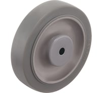 Колесо под ось (125 мм; грузоподъемность 140 кг; термопластичная серая резина; полипропилен) СТЕЛЛА-ТЕХНИК N48125TPRSW