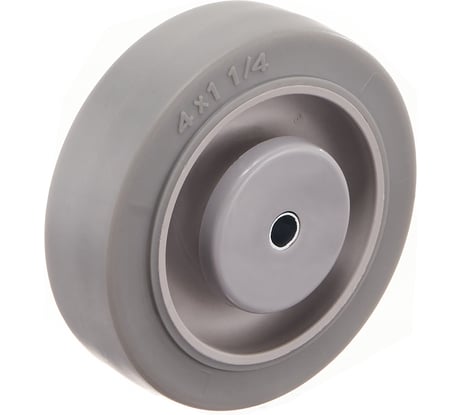 Колесо под ось (100 мм; грузоподъемность 100 кг; термопластичная серая резина; полипропилен) СТЕЛЛА-ТЕХНИК N48100TPRSW