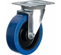 Колесо поворотное (160 мм; игольчатый подшипник; грузоподъемность 350 кг; полипропилен; эластичная резина) СТЕЛЛА-ТЕХНИК N48160RBL