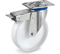 Колесо с вращающейся опорой, пластиной крепления и передним тормозом (200 мм; 500 кг) Tellure rota 684306