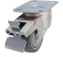 Колесо с поворотной платформой и тормозом EMES EM01MBT80X32F