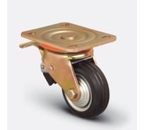 Колесо с поворотной платформой и тормозом EMES ED01SPR100X35F