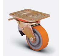 Колесо с поворотной платформой и тормозом EMES ED01VBP125X40F