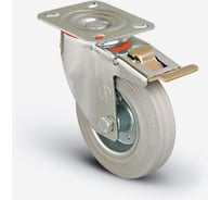 Колесо с поворотной платформой и тормозом EMES EM01SPRG200X50F