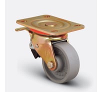 Колесо с поворотной платформой и тормозом EMES ED01VKV100X35F