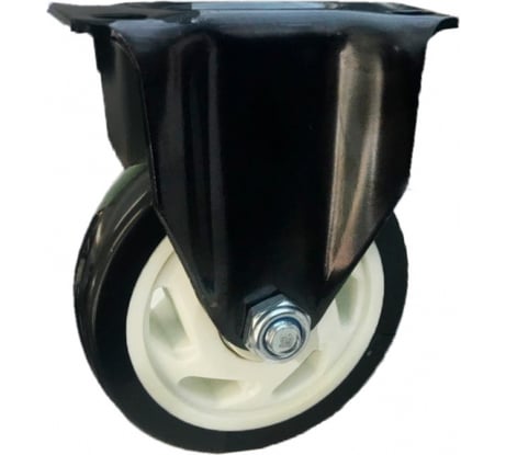 Колесо неповоротное (100 мм; черная резина) MFK-TORG 4052100