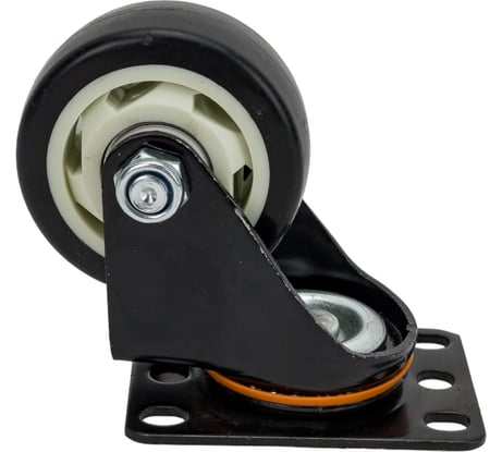 Колесо поворотное (75 мм; черная резина) MFK-TORG 4053075