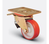 Колесо с поворотной платформой и тормозом EMES ED01ZBP150X45F