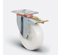 Колесо с поворотной платформой и тормозом EMES EM01ZKZ125X375F