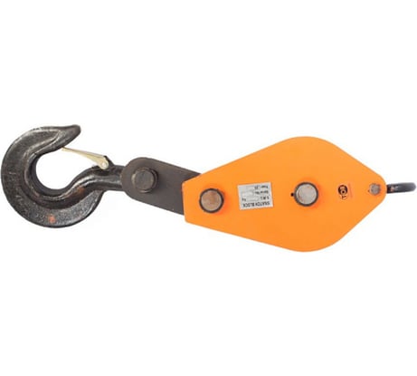 Блок монтажный двухрольный с крюком TOR HQG(L) K2-1 т, арт. 11512
