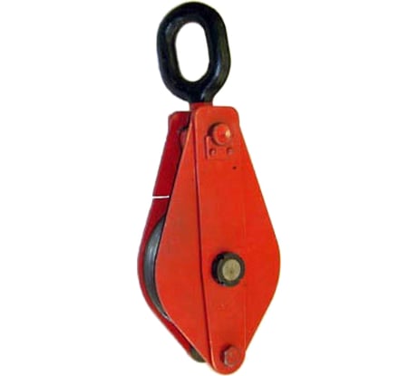 Блок монтажный однорольный с ушком TOR 0,5 т с откидной щекой 115050