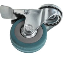 Колесо аппаратное поворотное под болт с тормозом Longway SChgb 25