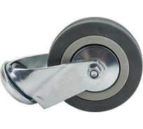 Колесо аппаратное поворотное под болт Longway SChg 42  Поворотная колесная опора сер. рез. под болт (12/36)